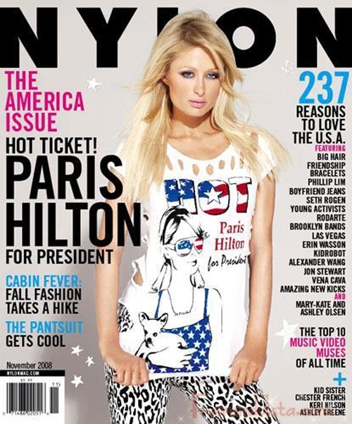 500px x 602px - Paris Hilton para Presidente en Nylon magazine | Farandulista