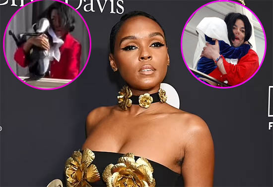 Janelle Monáe recreó el famoso incidente de Michael Jackson con el bebé colgando