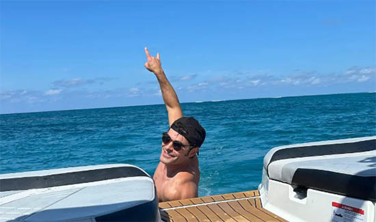 Zac Efron casi se ahoga