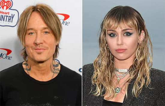 Keith Urban dijo que Miley Cyrus suena como cenicero