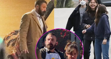 Ben Affleck y Jennifer Garner después de celebrar Thanksgiving