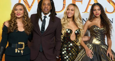 Beyonce posa con Jay Z y su hija Blue Ivy en la premier de Mufasa